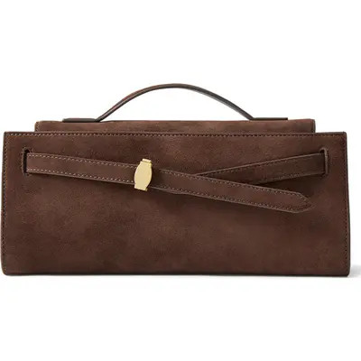 Veronica Beard Dash Suede Clutch in Tobacco at Nordstrom | Nordstrom