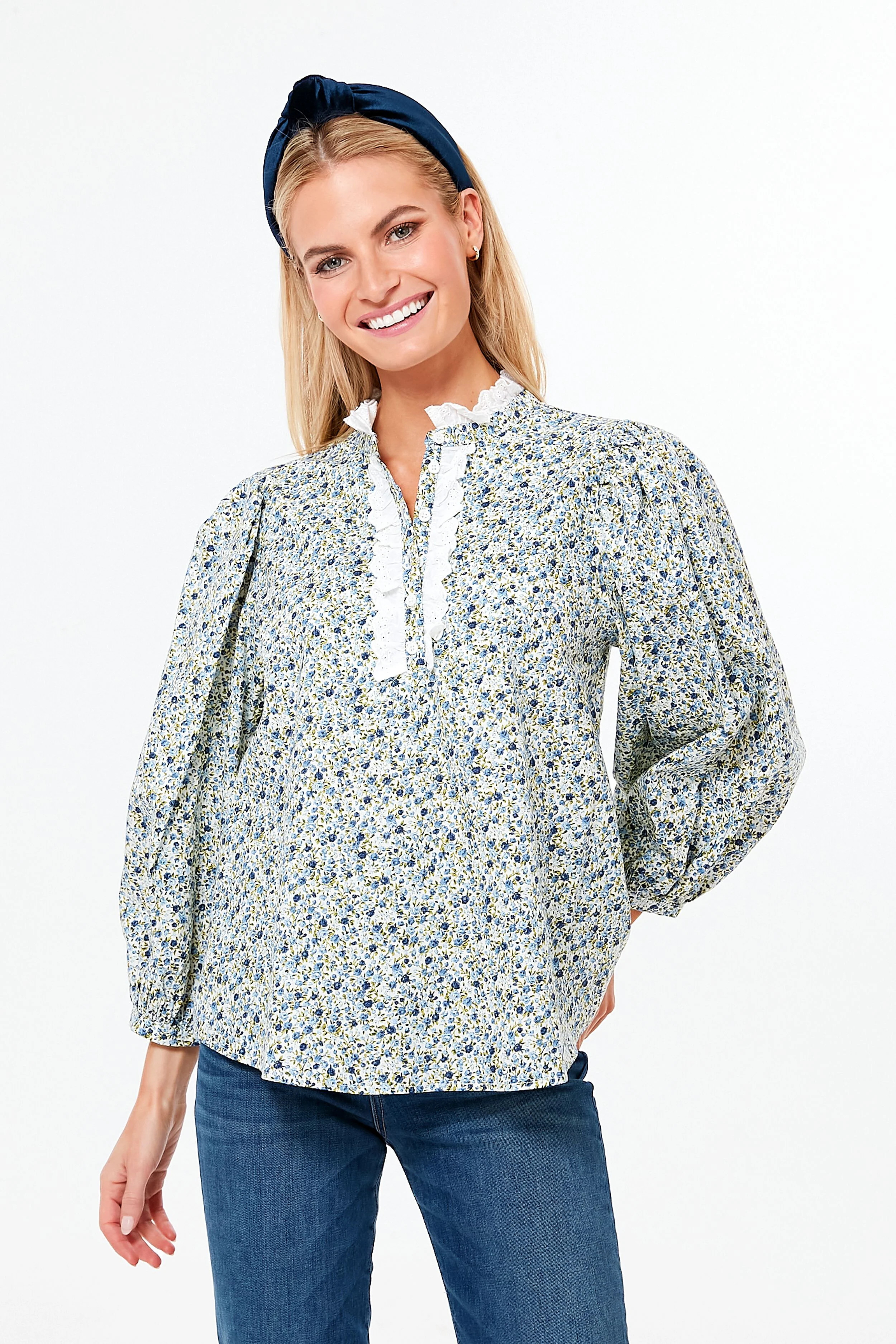 Ruffle Collar Conley Blouse | Tuckernuck (US)