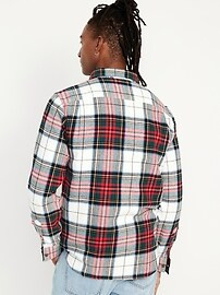 Double-Brushed Flannel Shirt for Men | Old Navy (US)