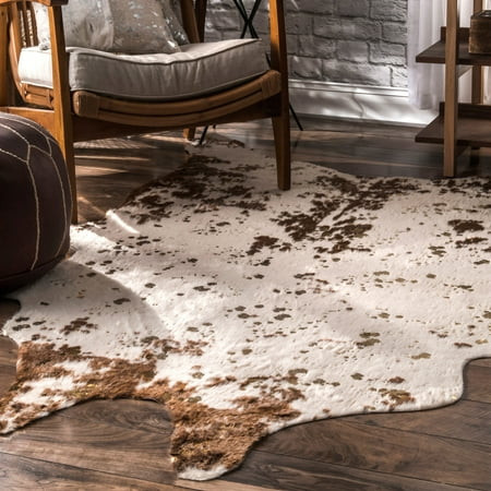 nuLOOM Iraida Faux Cowhide Area Rug or Runner | Walmart (US)