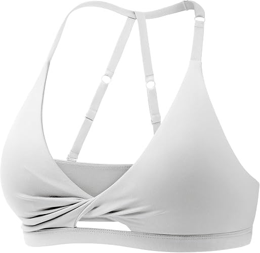 YEOREO Sports Bras for Women Open Back Workout Gym Bra Padded Medium Impact Yoga Tops with Ajusta... | Amazon (US)