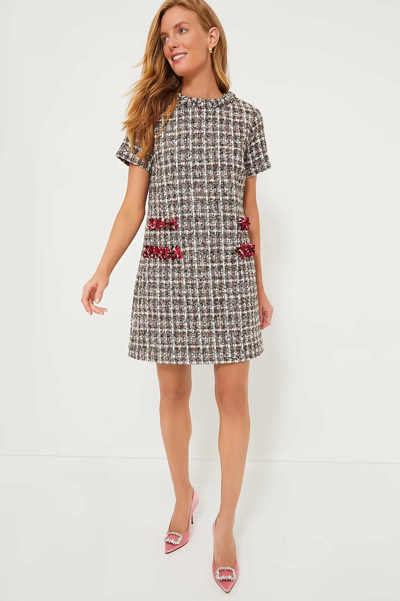 Multicolor Shimmer Tweed Jackie Dress | Tuckernuck (US)