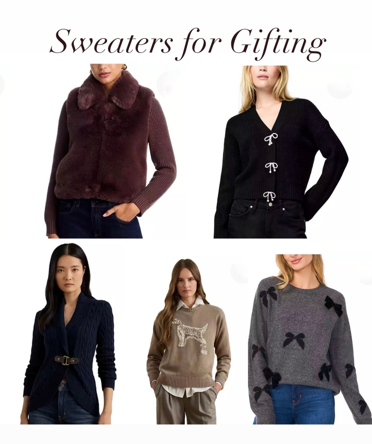 Sweaters for every winter outfit, gift guide for her

#LTKSeasonal #LTKMidsize #LTKGiftGuide