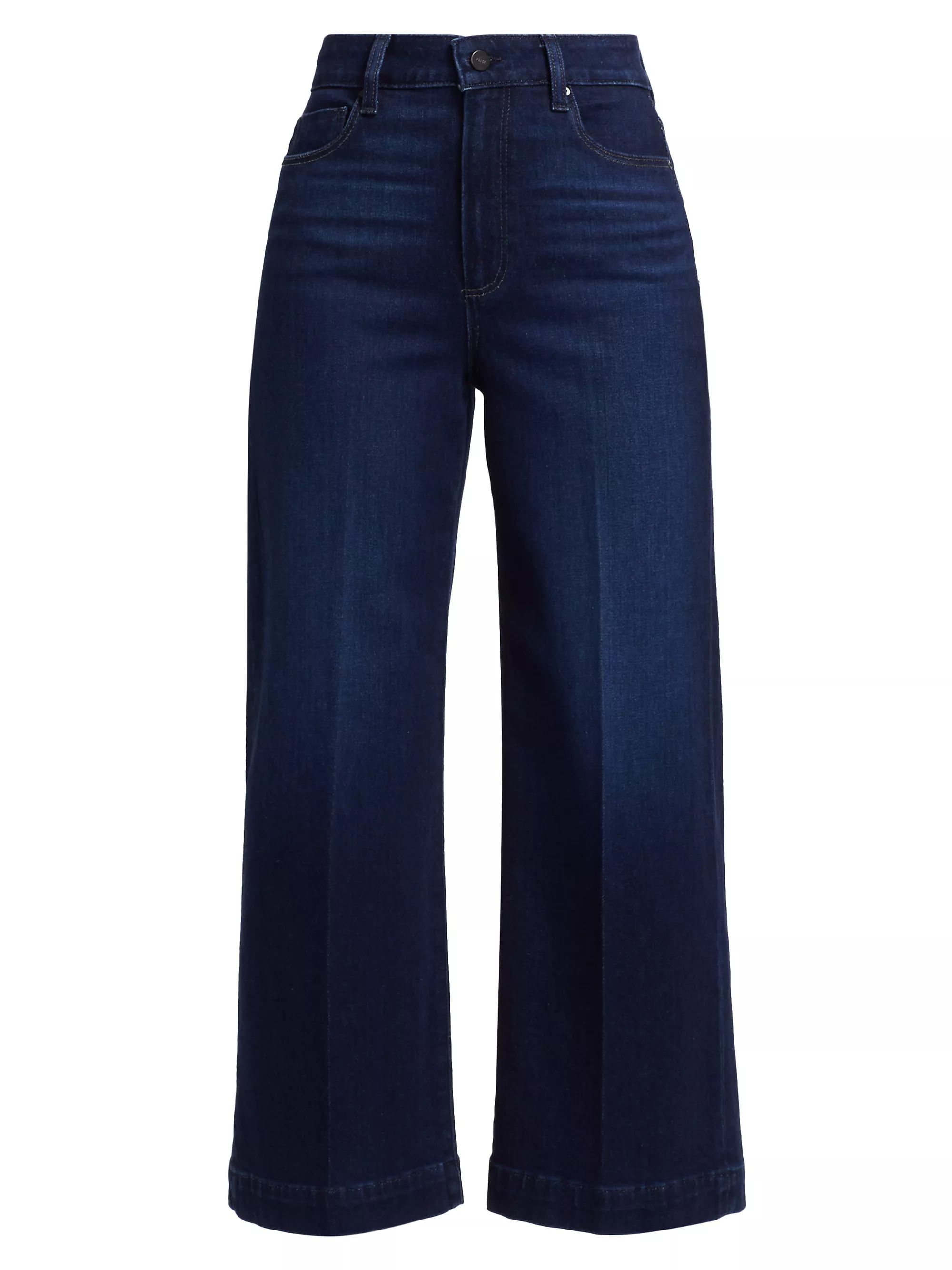 Anessa Stretch-Denim High-Rise Crop Jeans | Saks Fifth Avenue