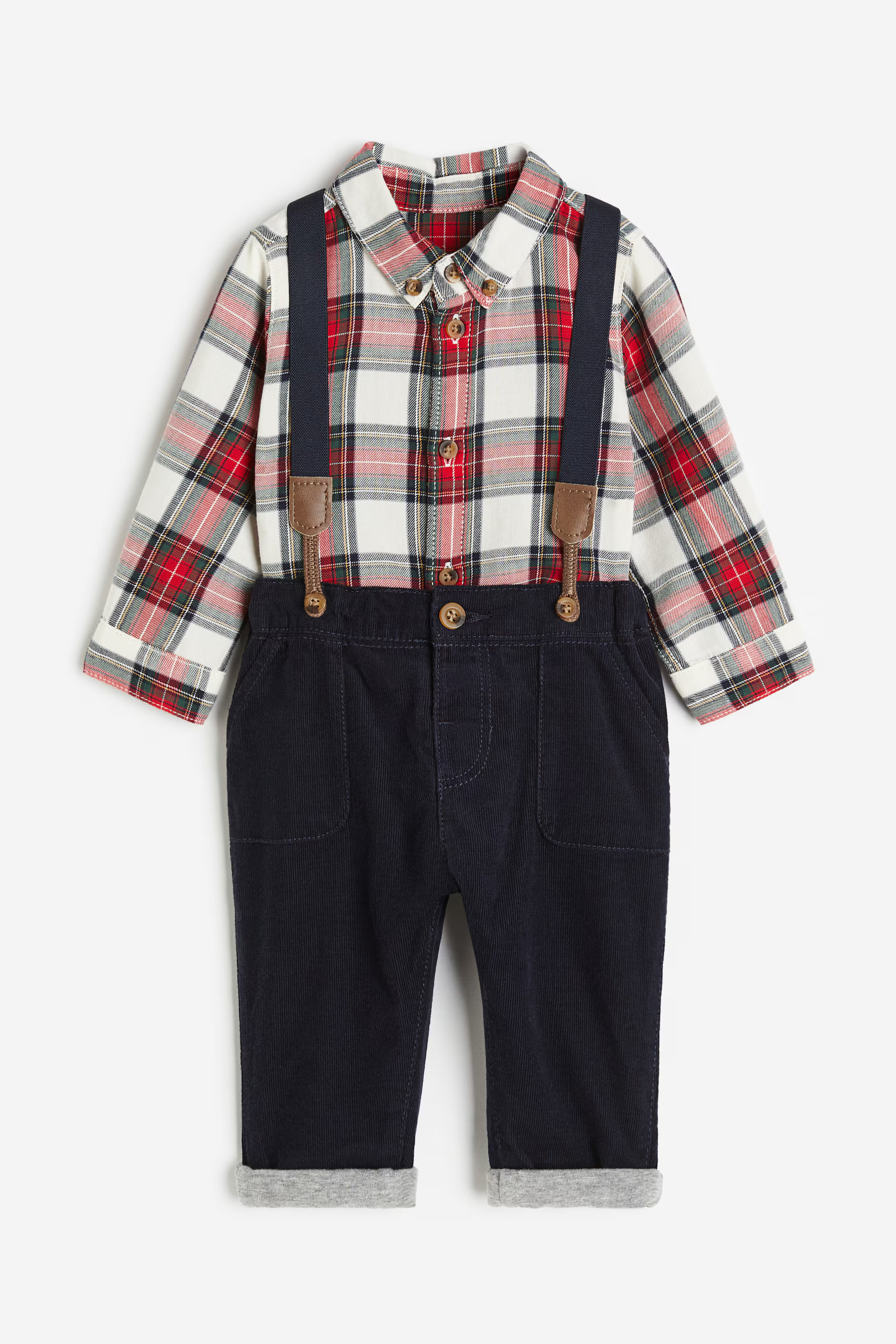 Formal Set - Dark blue/plaid - Kids | H&M US | H&M (US + CA)