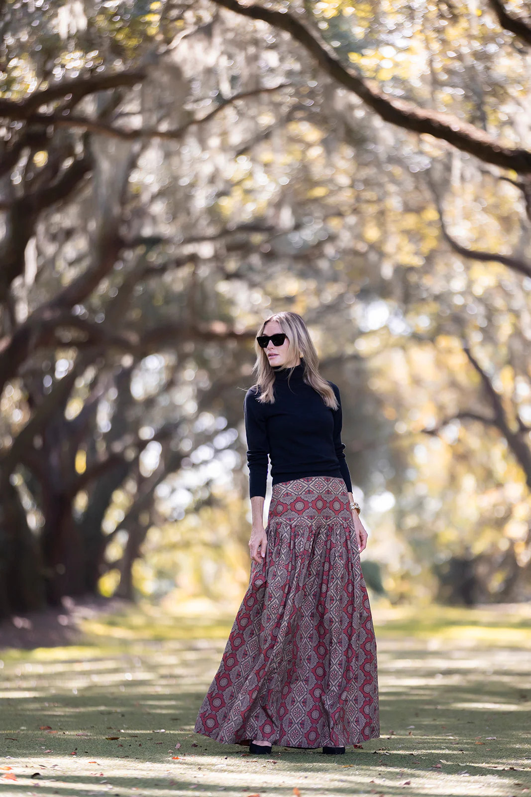 Luna Skirt - Clay Palazzo Tile | Julia Amory