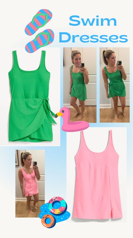 Mom friendly bathing suit dresses perfect for chasing kids at the pool or beach! Comfortable and flattering one piece swimsuit dresses for moms. 



#LTKSeasonal #LTKfindsunder100 #LTKswim