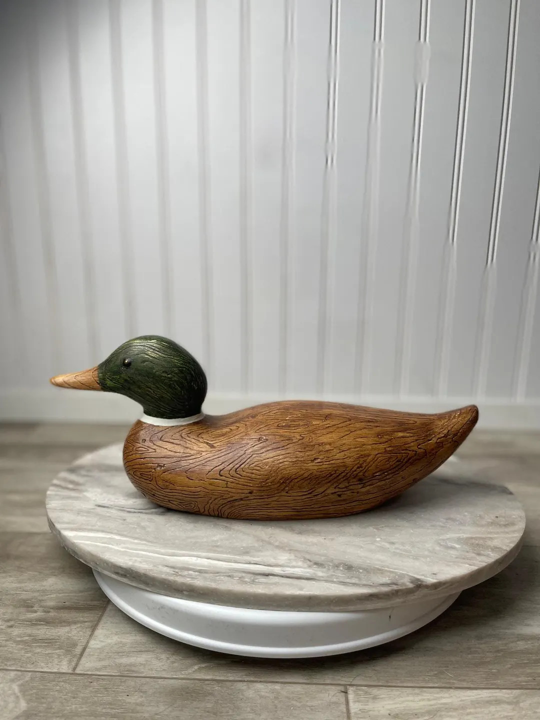 1979 Vintage Ceramic Mallard Duck Figurine, Rustic Cabin Decor, Gift for Hunter | Etsy (US)