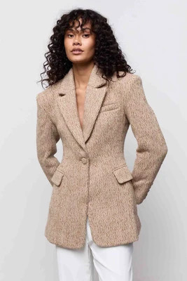 Wool Mix Tweed Blazer | Odd Muse