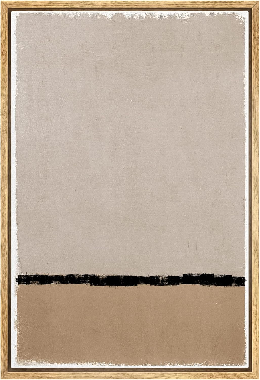 IDEA4WALL Framed Canvas Print Wall Art Pastel Brown Tan Geometric Color Block Collage Abstract Sh... | Amazon (US)