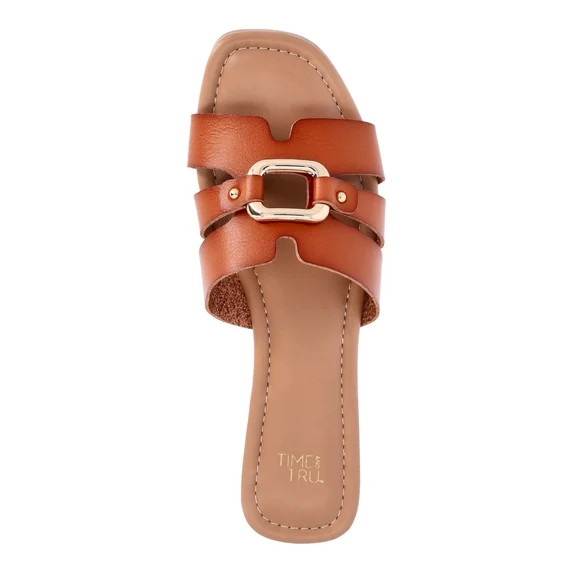 Time and Tru Women's Hardware Slide Sandals | Walmart (US)