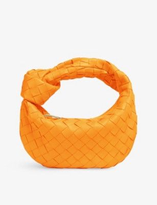 BOTTEGA VENETA Mini Jodie intrecciato leather top handle bag | Selfridges