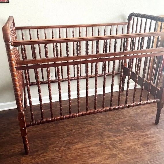 Antique Jenny Lind Spindle Crib Drop Side Crib Heirloom | Etsy | Etsy (US)