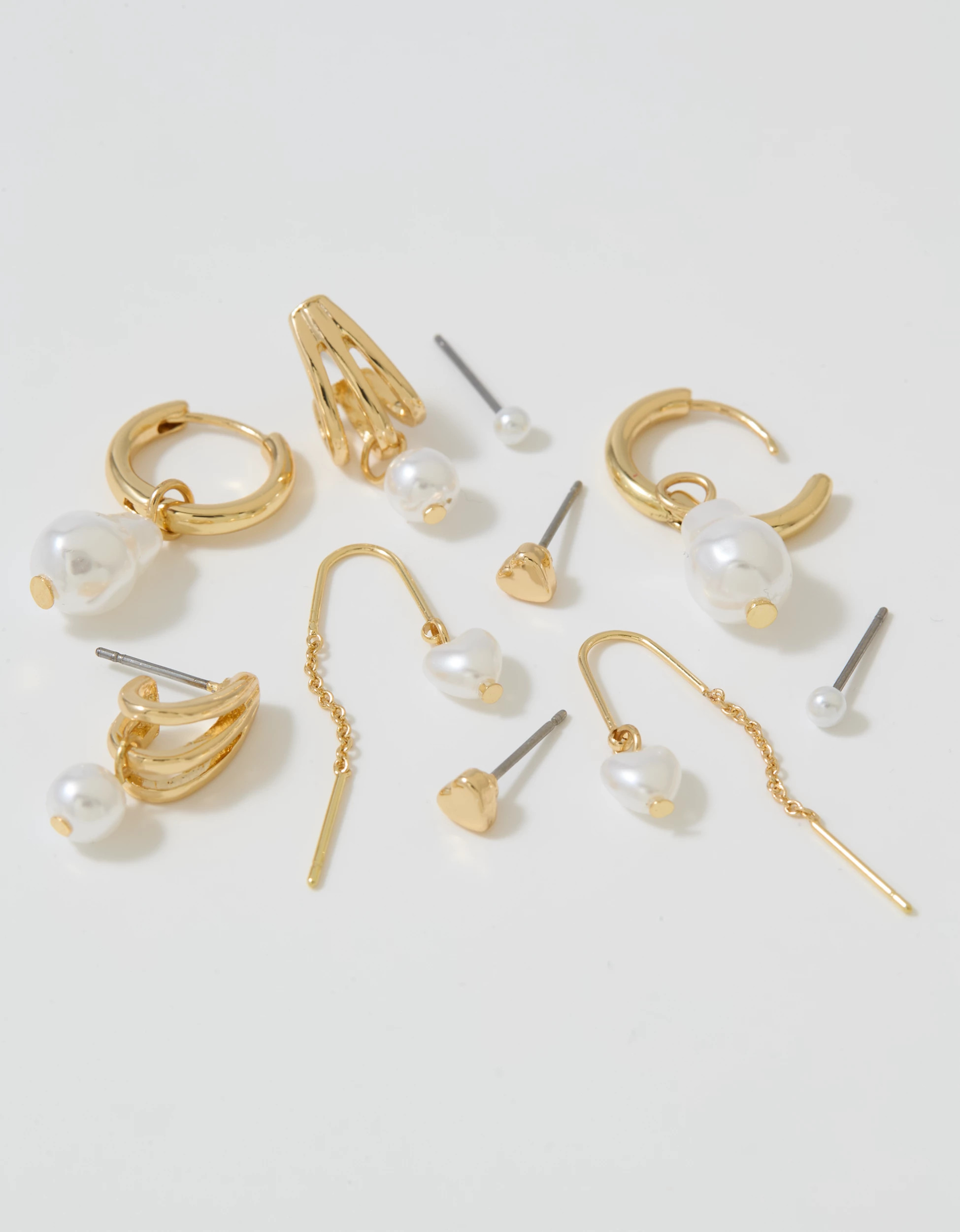 Aerie Pearl Earring 5-Pack | Aerie