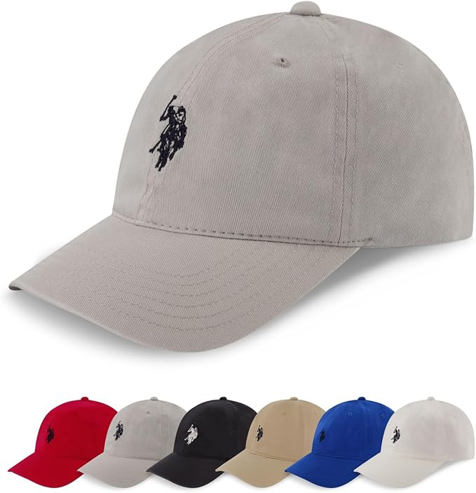 U.S. Polo Assn. Baseball Cap, 100% Cotton Adjustable Dad Hat with Small Pony Logo | Amazon (US)