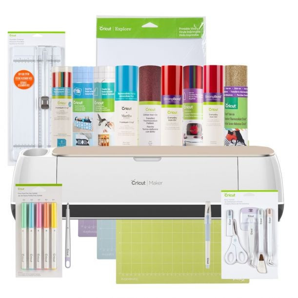 Cricut Maker® + Everything Materials Bundle, Champagne | Cricut