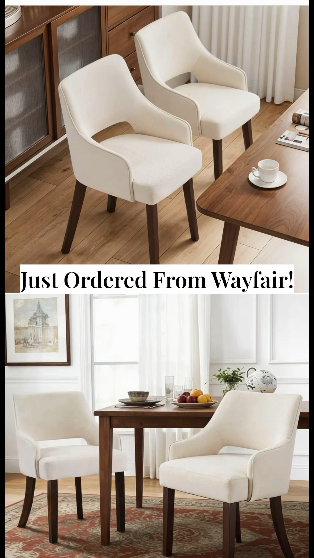 Just ordered from Wayfair new set of 2 dining chairs! 

#LTKHome #LTKdayinmylife #LTKSaleAlert