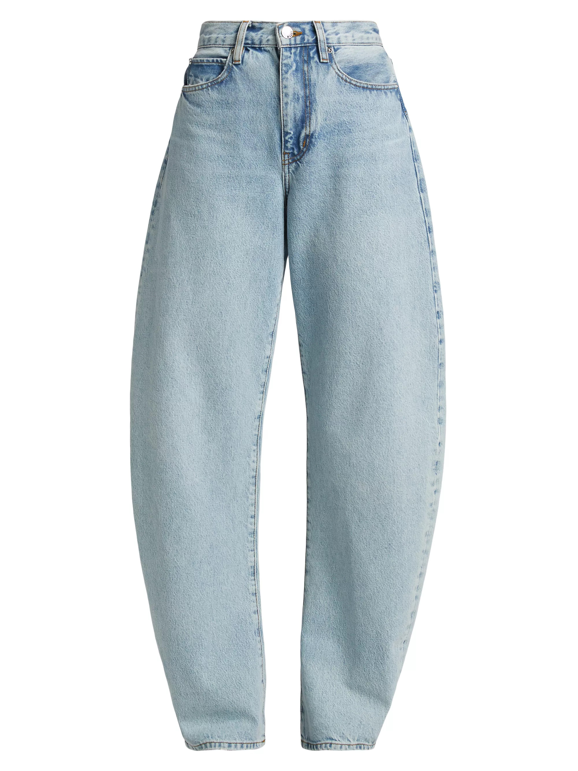 Bubble Mid-Rise Barrel Jeans | Saks Fifth Avenue