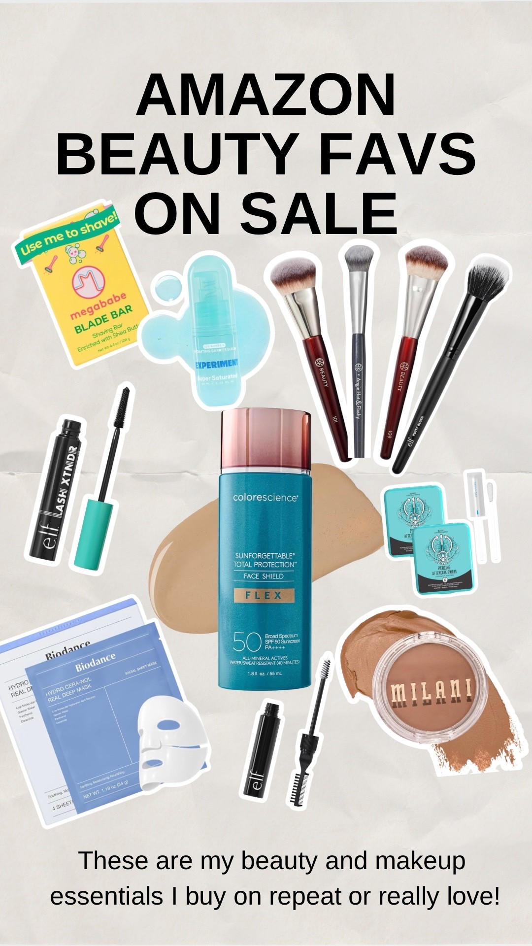 I was so excited to see that Amazon has so many of my favorite beauty products on sale it just a really great price during the Big Spring Sale!

This Colorscience tinted sunscreen works just like a skin tint but covers the redness in my skin. It looks like my skin but better. And you can’t beat the 50 SPF! 

The Megababe Blade Bar is a multiple repurchase for me. No irritation and keeps my legs so smooth. 

The Experiment Super Saturated Serum is THE best first step for skin prep before makeup. It keeps my skin so soft and my makeup laus down beautifully. I’m on my 6th bottle. 

These makeup brushes are the GOAT! If you have trouble getting your makeup to go on smoothly, these are what you need. The BK Beauty either 101 or 109 for foundation. The BK Beauty Angie Hot and Flashy concealer brush fits perfectly under your eyes and blends out my favorite Catrice under eye corrector (also conceals and doesn’t get cakey). This ELF blush brush is the best for cream blush and at only $6, I own several 😂. 

The Milani Cream Bronzer is the perfect contour. It doesn’t pull orange but it isn’t gray. It brings the perfect sun-kissed color to your face!

The ELF tubing mascara is always a repurchase for me. A dupe for THRIVE and a steal at only $8. It holds a curl in my stick straight lashes and doesn’t flake off. 

These face masks are so good and they actually stay on overnight. Do all your skin care and then the mask locks it in and gives you glass skin while you sleep. 

The ELF laminating brow gel is a recent favorite. Easier to travel with than the ELF brow lift. 

I also linked my new lymphatic face brush. I love it so much more than a guasha! You don’t need face oil to use it and it feels so nice on your face. 

Finally, if you love getting piercings, you need these q-tips loaded with piercing spray! The best to clean around the earring and it won’t snag  




#LTKselfcare #LTKBeauty #LTKSaleAlert