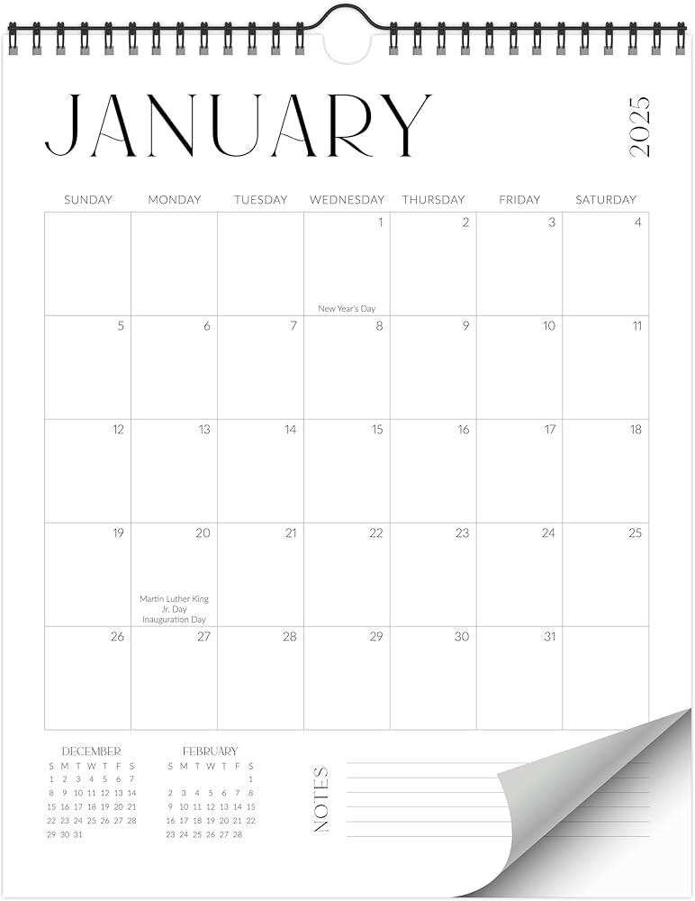Beautiful 2025-2026 Wall Calendar - Runs from January 2025 until July 2026 – 14.5"x11.5" Office... | Amazon (US)