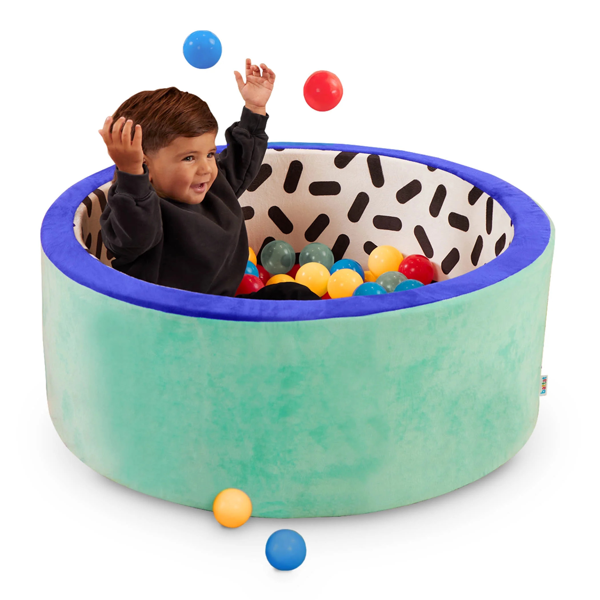 Battat Hop in Foam Ball Pit with 65+ Balls and Washable Indoor Multicolor Cover, Toddler and Pres... | Walmart (US)