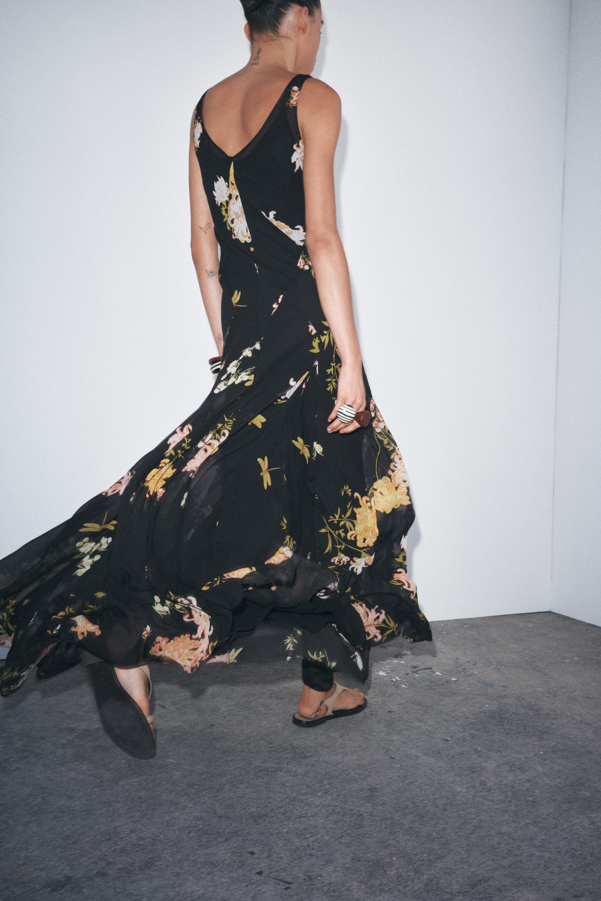 ZW COLLECTION FLORAL PRINT DRESS | Zara US
