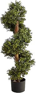 Nearly Natural 33in. Boxwood Topiary Spiral Artificial Tree (Indoor/Outdoor) | Amazon (US)