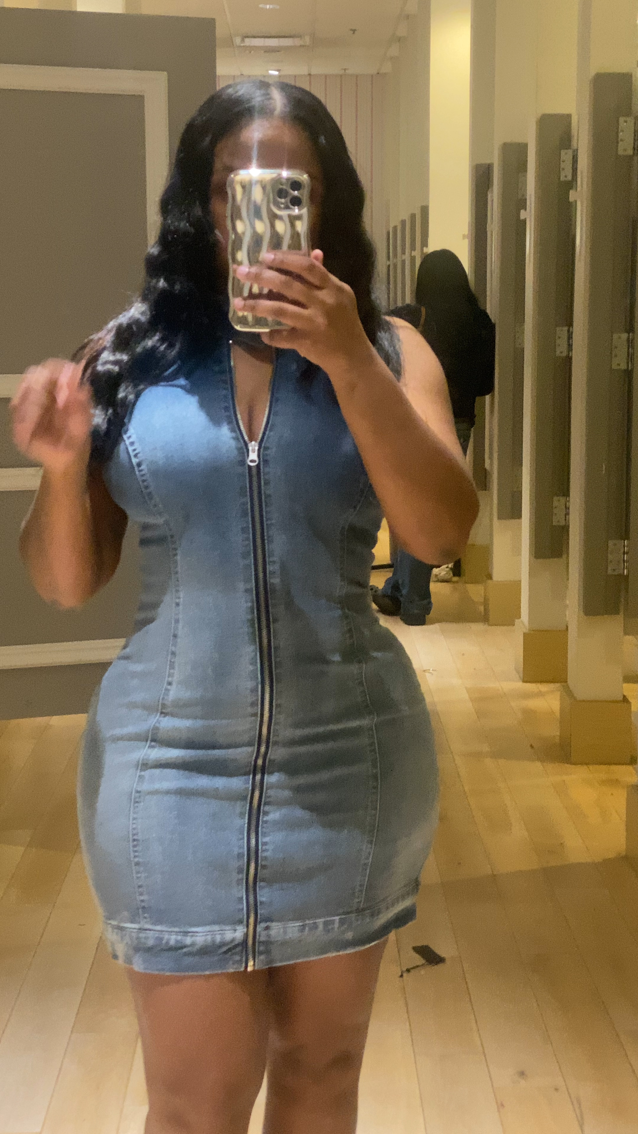 Denim Jean zipper mini dress

I’m wearing a size medium 
I currently weigh 170 lbs and 5”3 



#LTKfindsunder50 #LTKU #LTKsalealert