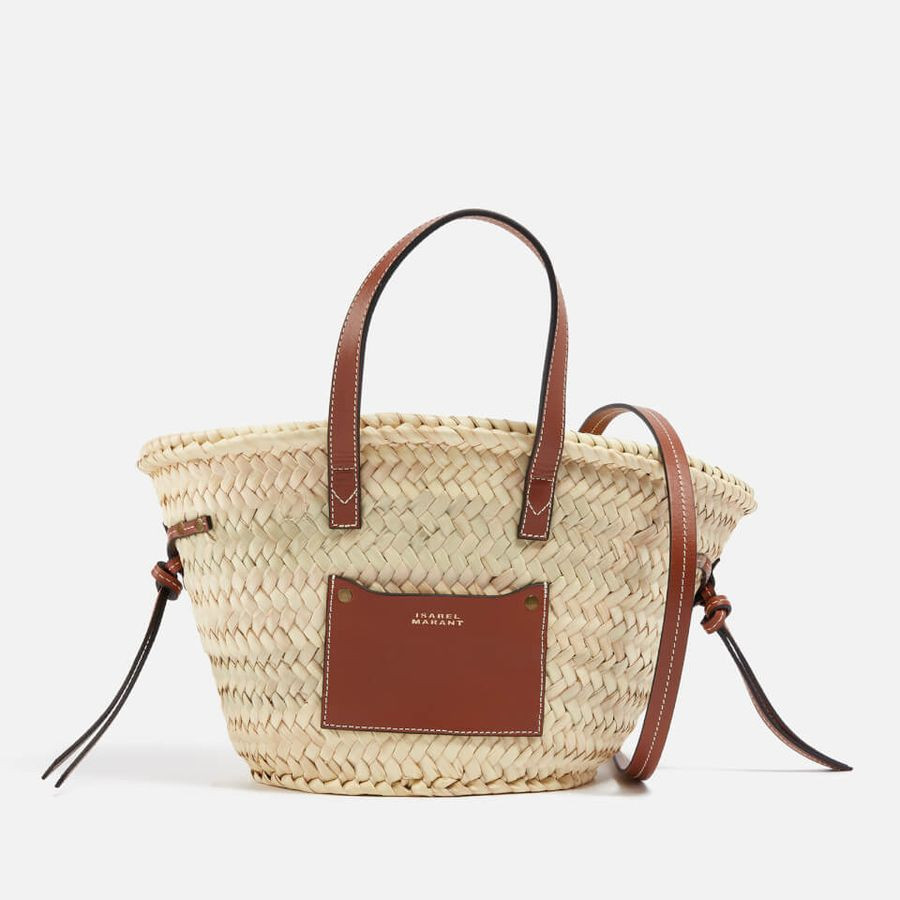 Isabel Marant Cadix Mini Straw Tote Bag | Coggles (Global)