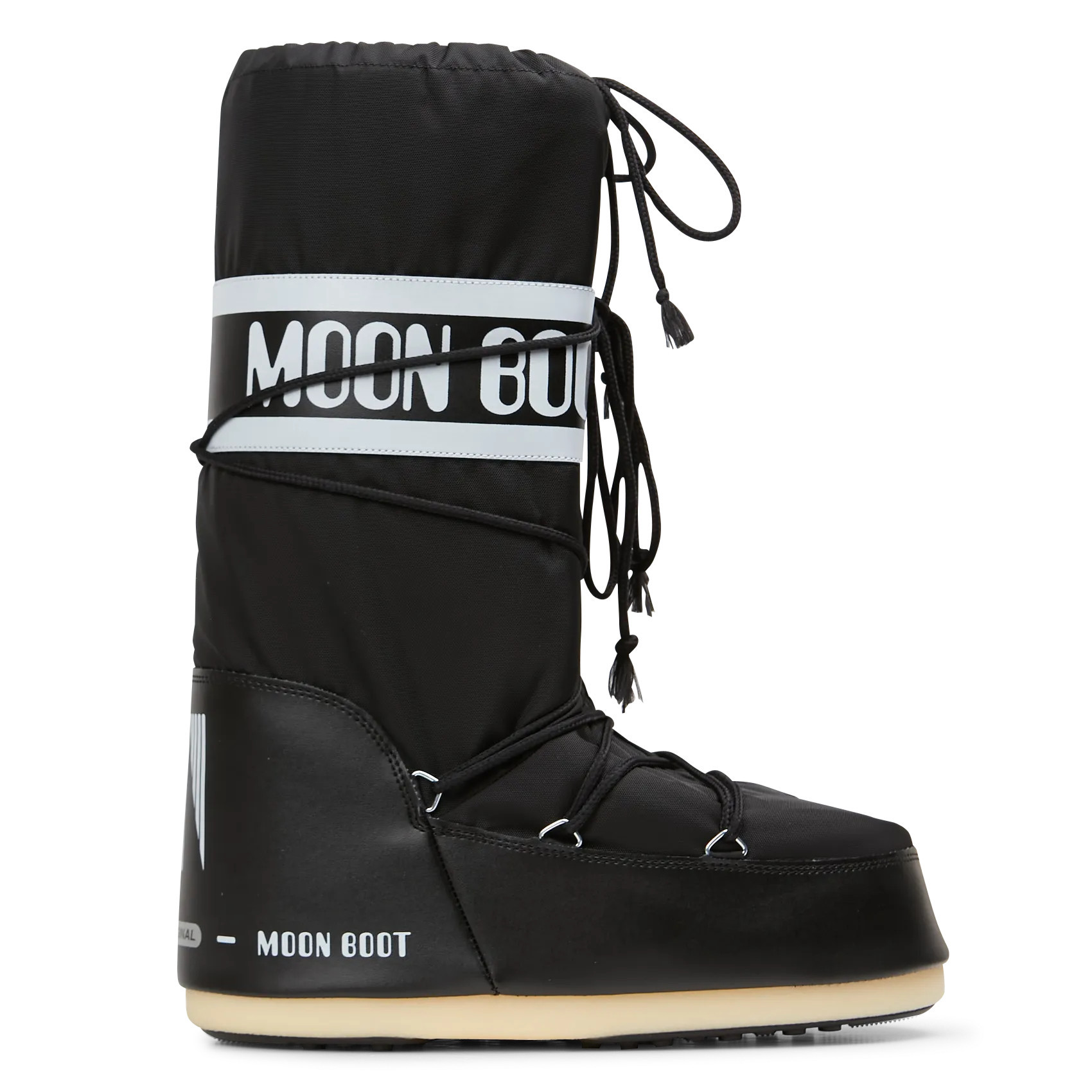 Moon Boot - Bottes avec lacets à imprimés - Taille 39/41 - Noir | Place des tendances (FR)