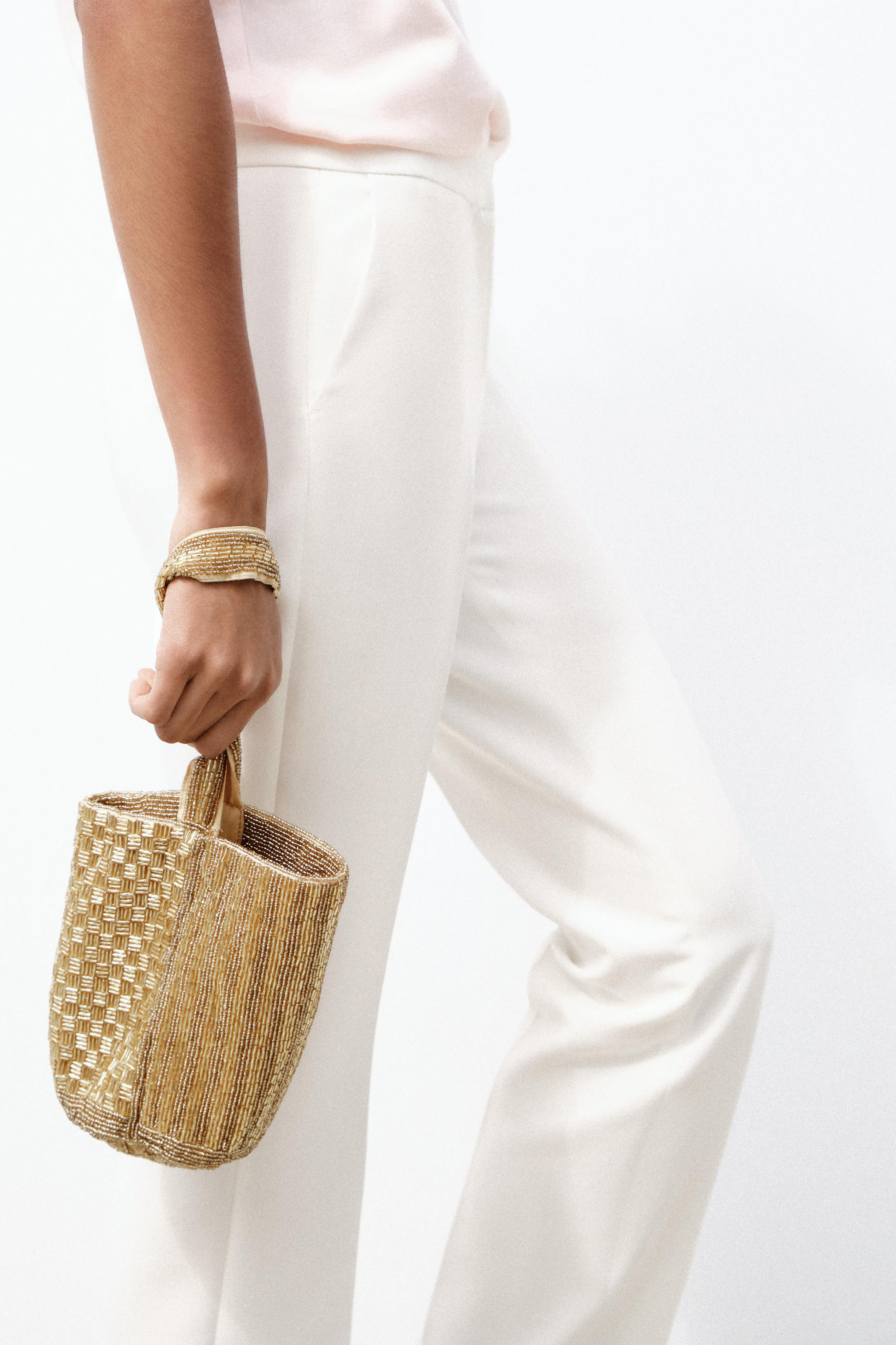 SEQUIN MINI BUCKET BAG | Zara US