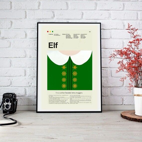 Elf Mid-Century Modern Inspired Print | Etsy (US)