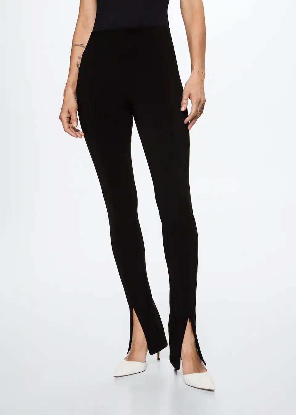 Slit hem leggings -  Women | Mango USA | MANGO (US)