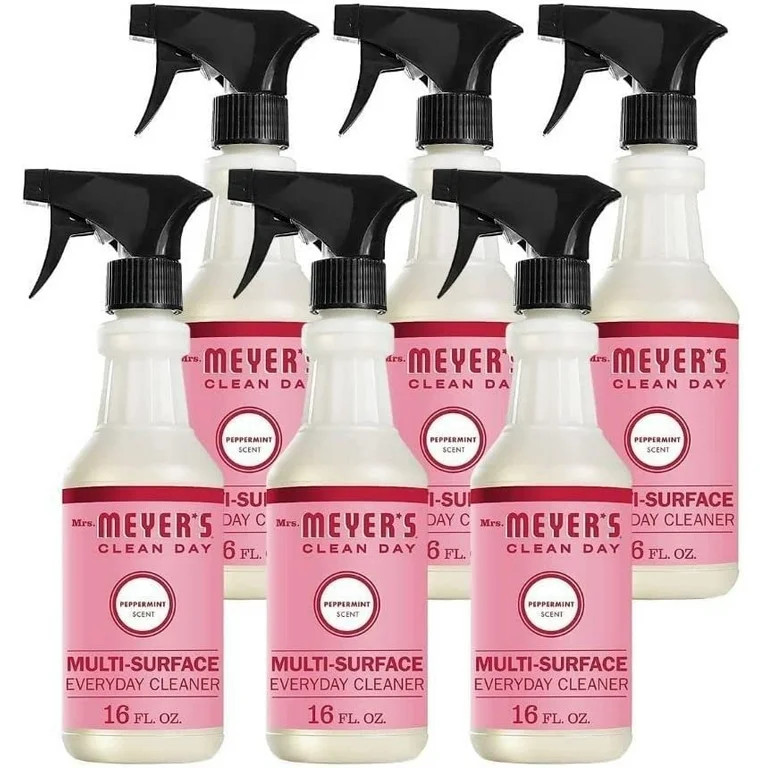 Mrs. Meyer's Multi-Surface Cleaner, Peppermint, 16 OZ Pack of 6 | Walmart (US)