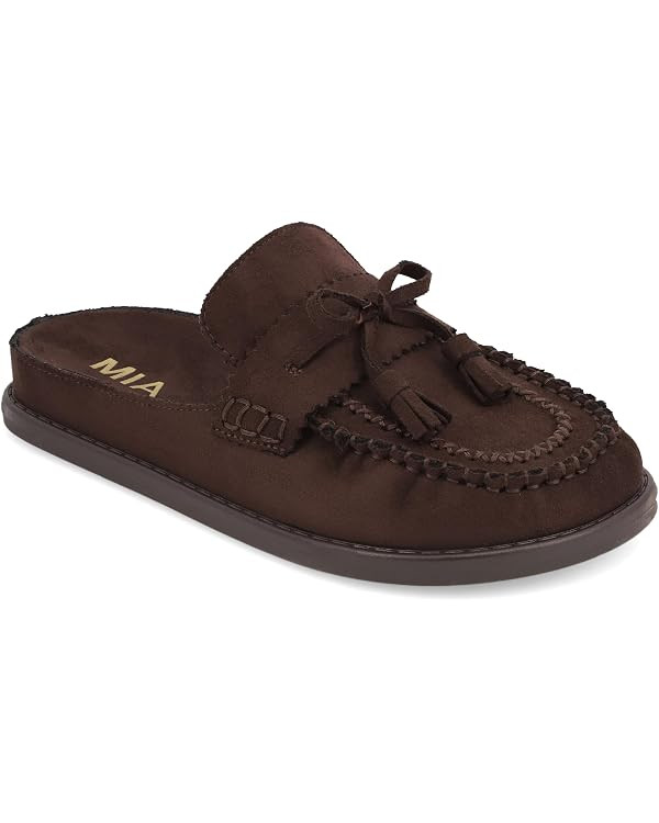 MIA Women's Nesha Moccasin Mule Slip-On Flats | Amazon (US)