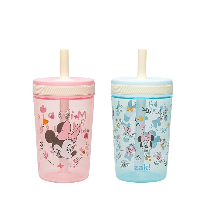 Zak Designs Disney Minnie Mouse Kelso Toddler Cups For Travel or At Home, 15oz 2-Pack Durable Pla... | Amazon (US)