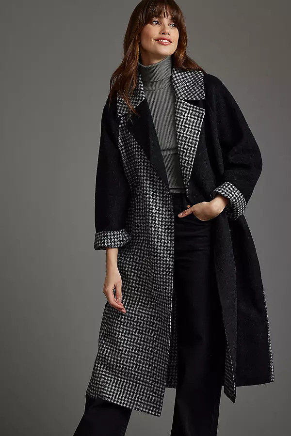Current Air Houndstooth Coat | Anthropologie (UK)