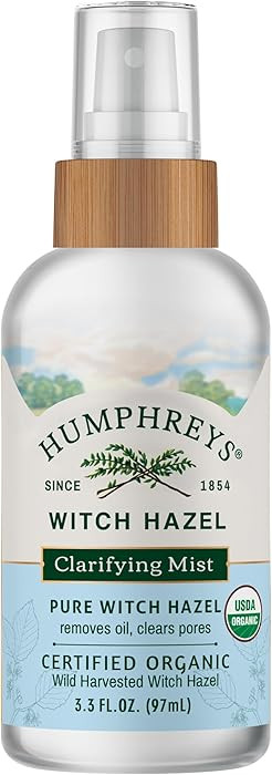 Humphreys Witch Hazel Clarifying Toner Mist Spray | Wild Harvested Witch Hazel | USDA Organic| Tr... | Amazon (US)