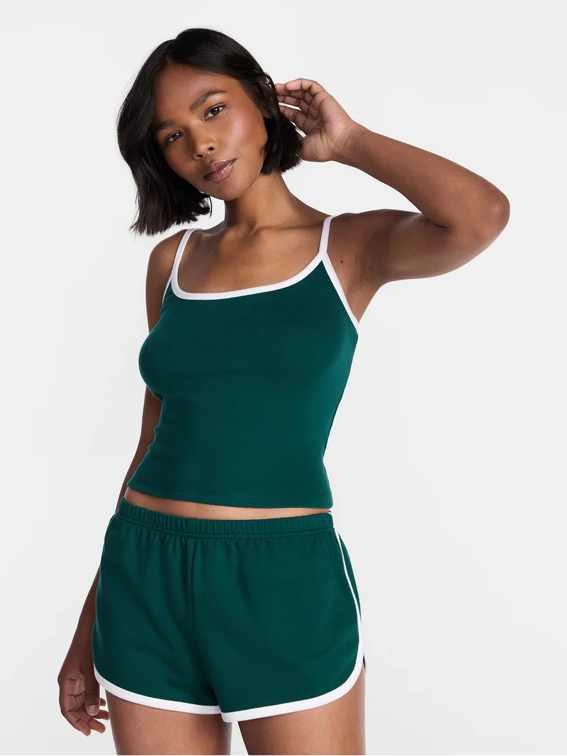 No Boundaries Sports Tank Top and Shorts Sleep Set, 2-Piece, Women's XS-XXL | Walmart (US)