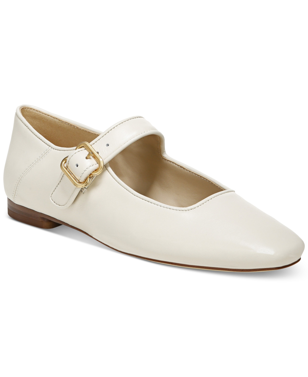 Sam Edelman Women's Michaela Buckled Mary Jane Flats - Modern Ivory Leather | Macy's