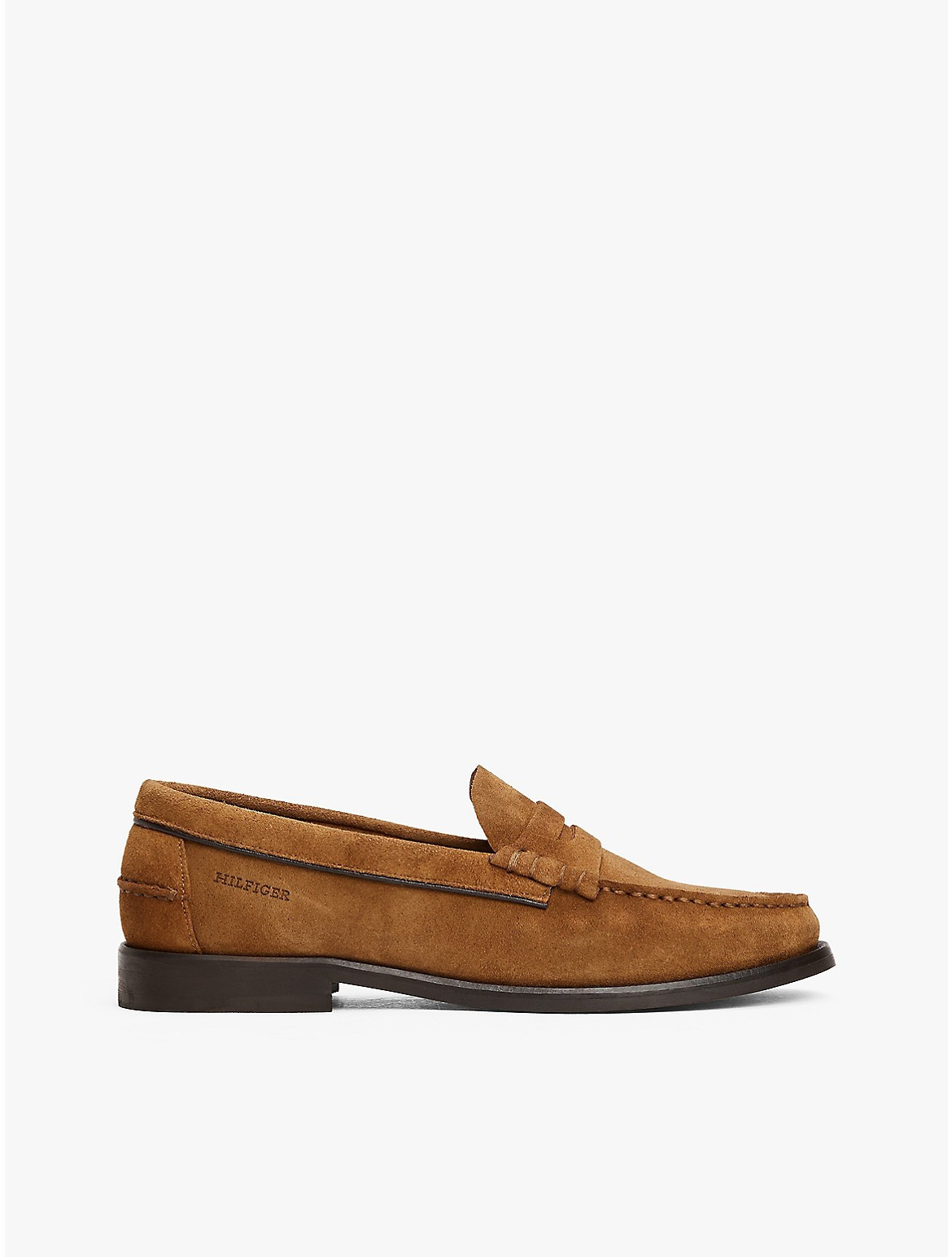 Tommy Hilfiger Men's Hilfiger Suede Loafer - Brown - US 10 / EU 43 | Tommy Hilfiger (US)