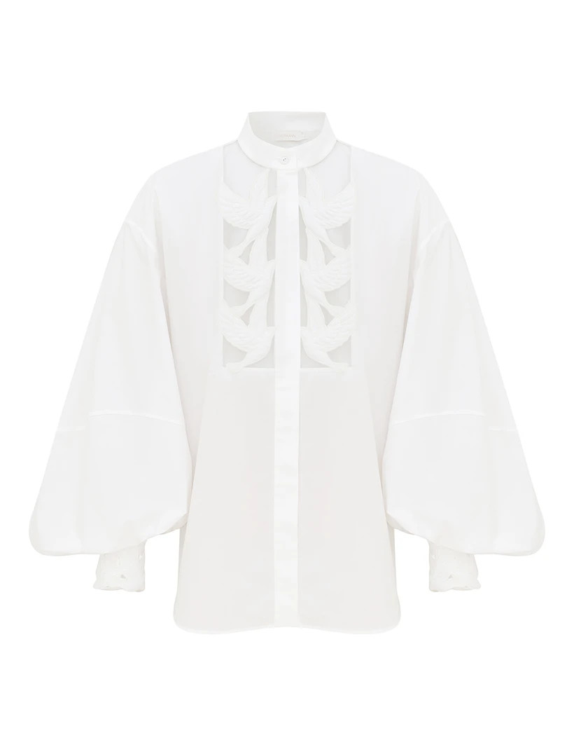 Runway        

            
    
        
            
                 Luna Applique Blouse    ... | ZIMMERMANN (US, CA, EU, MENA)