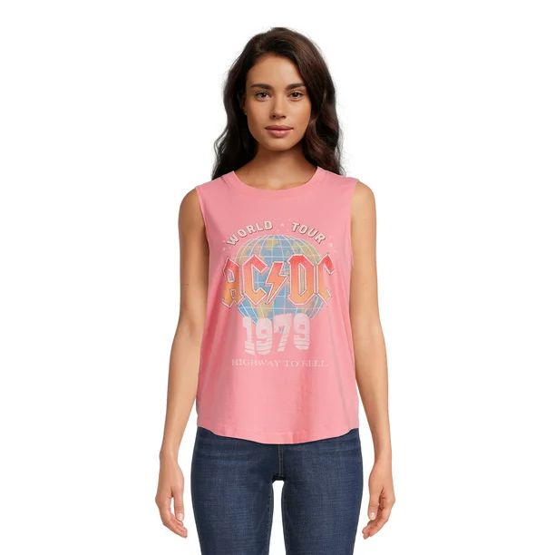 Time and Tru Women's Graphic Print Band Tank Top | Walmart (US)