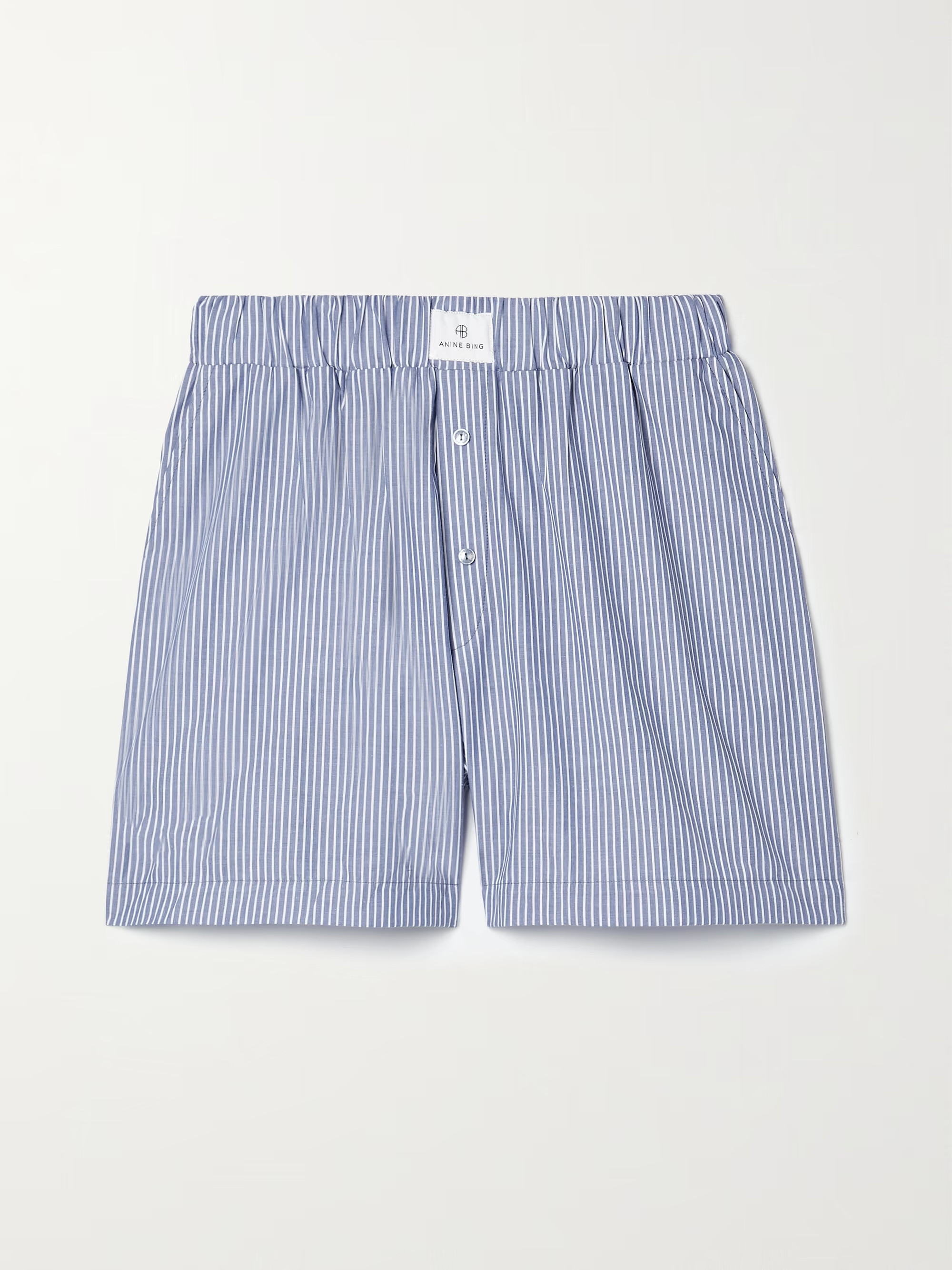 Liam striped cotton-poplin shorts | NET-A-PORTER (UK & EU)