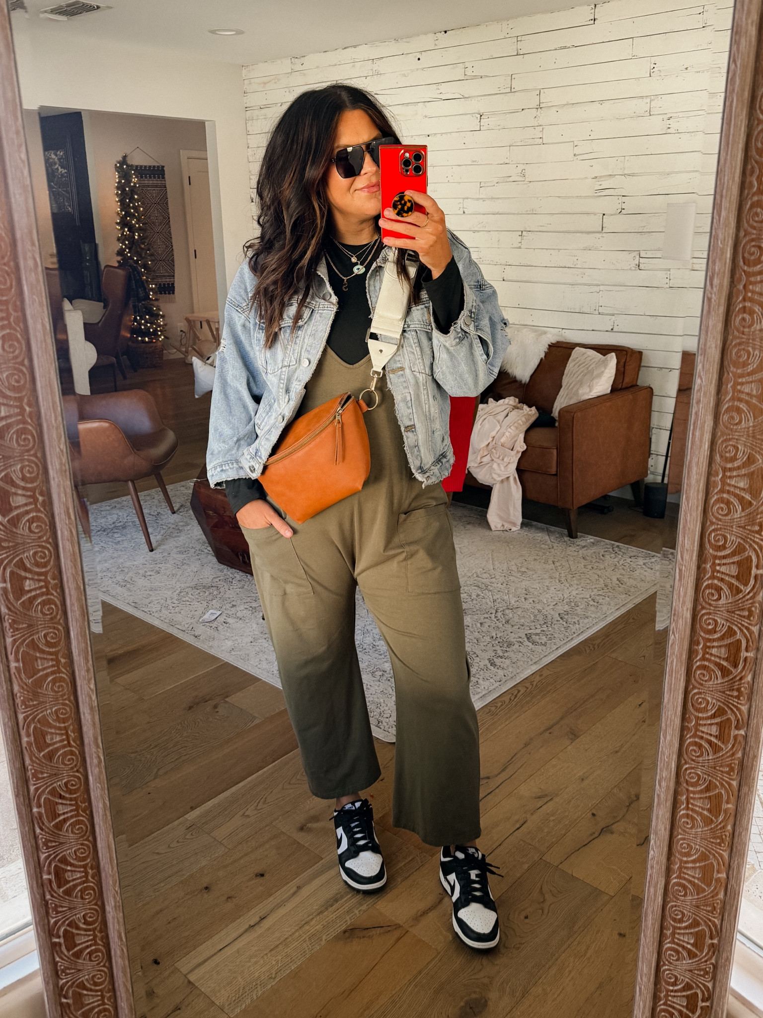 Amazon Jumpsuit: Large
Amazon long sleeve bodysuit: XL
Panda Nikes: TTS
Distressed Denim Jacket: (old, but linked similar)
Crossbody bag & strap

#LTKfindsunder50 #LTKfindsunder100 #LTKstyletip
