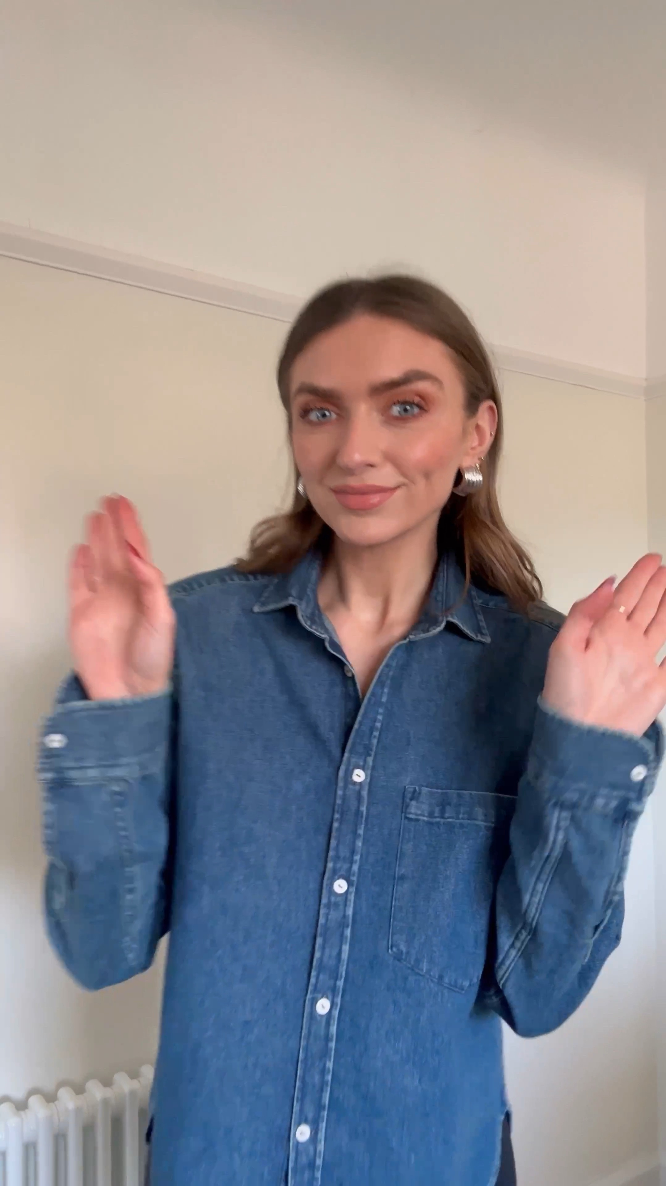 A chatty video about the With Nothing Underneath denim shirt 
I wear the UK 12 in the ‘blue’ denim 
Silver river island earrings 
And I’ve also linked the hair serum I’m using 




#LTKFashionMonth #LTKuk #LTKeurope