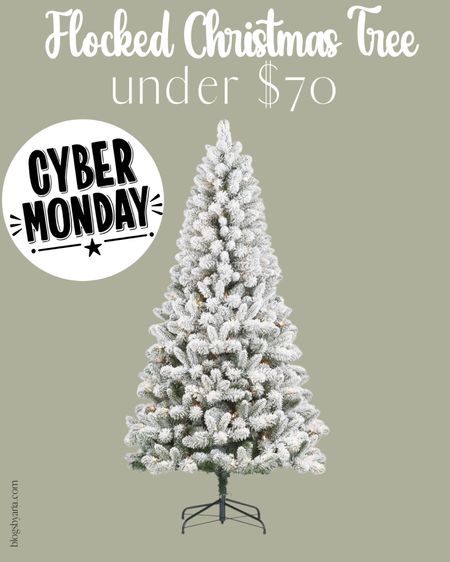 This popular flocked Christmas tree is pre-lit is on even better sale for cyber Monday!! grab it now while it is under $70! It will definitely sell out!!

#flockedchristmastree #christmastree #ltkunder100 

#LTKHoliday #LTKhome #LTKCyberweek