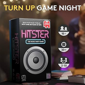Hitster - The Music Party Card Game, Fun Music Quiz Card Game, 2-10 Players - 300 Plus Iconic Mus... | Amazon (US)