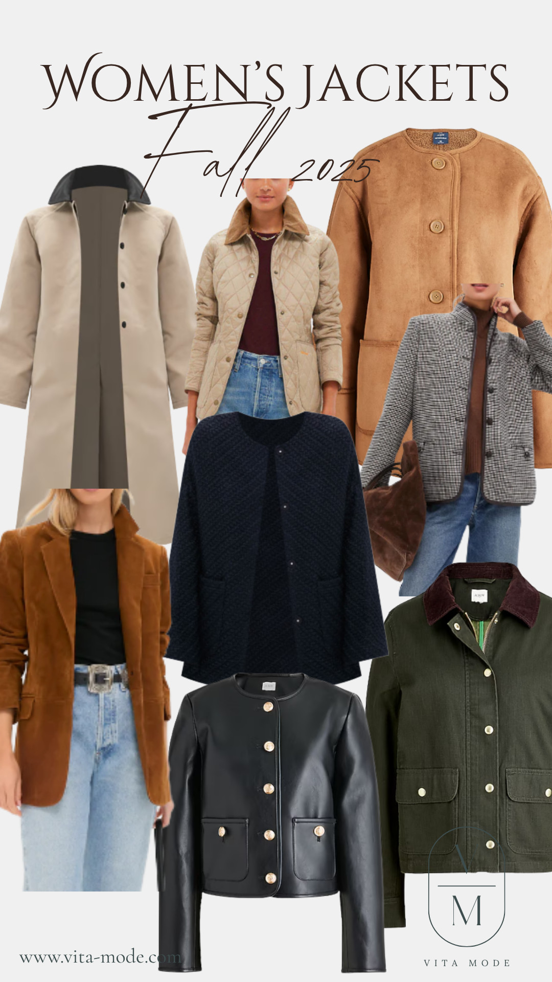 Jackets and coats for fall that are classic with a little bit of edge. 



Barn jackets, suede and shearling, tweed and leather, trench, quilted field jacket and the most beautiful navy boucle! 

 #LTKSeasonal #LTKOver40 #LTKMidsize