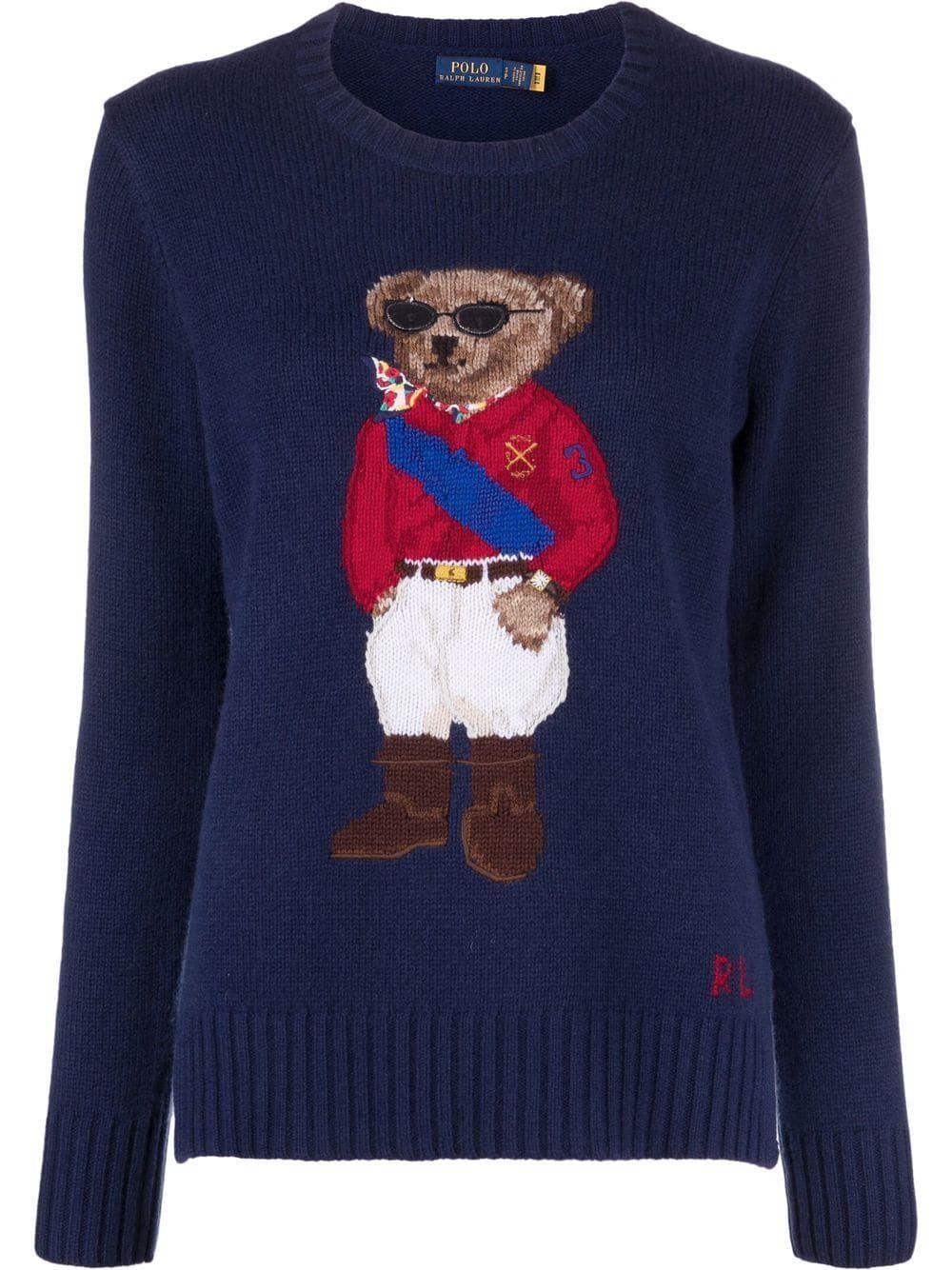 Polo Ralph Lauren Polo Bear intarsia-knit Jumper - Farfetch | Farfetch Global